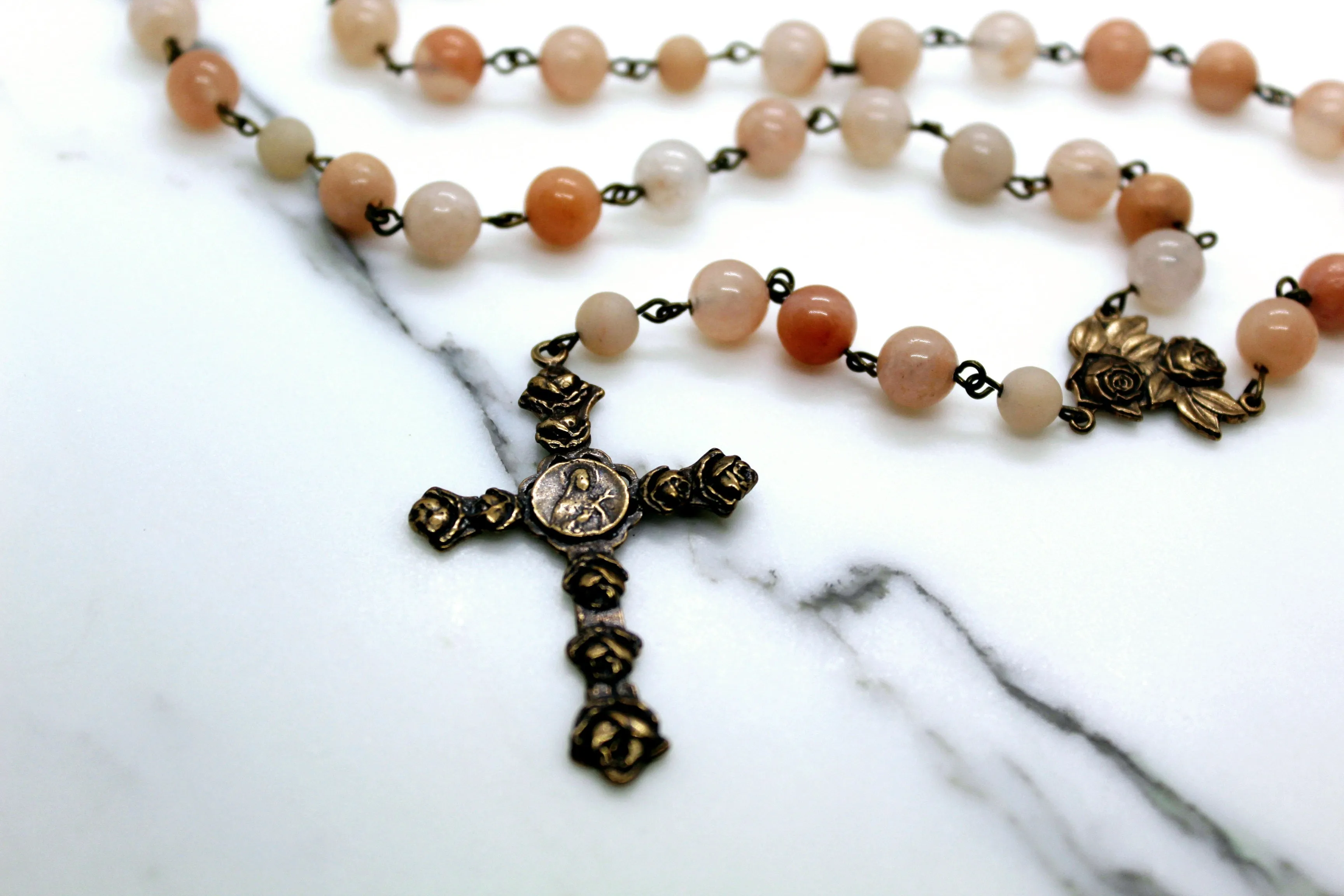 Pink Rose Rosary