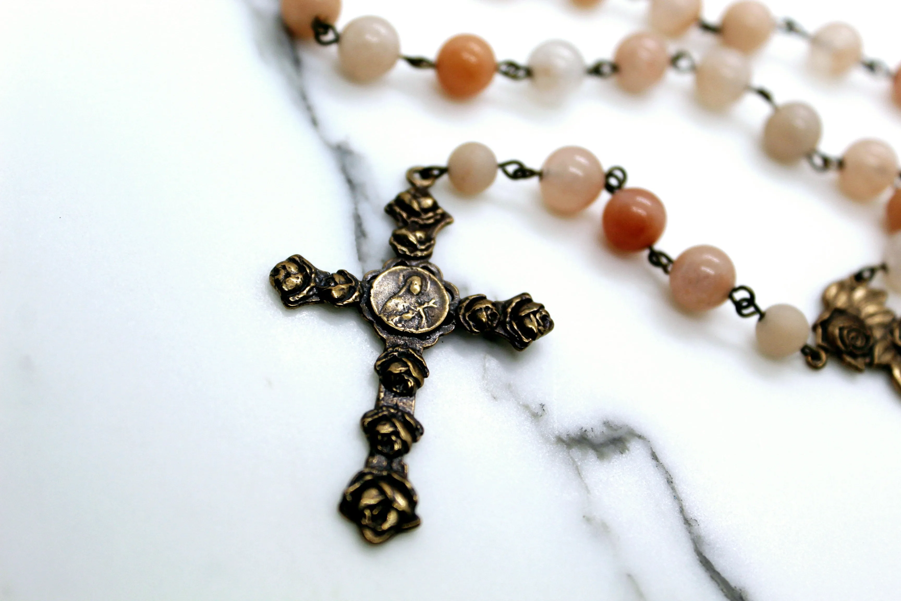 Pink Rose Rosary