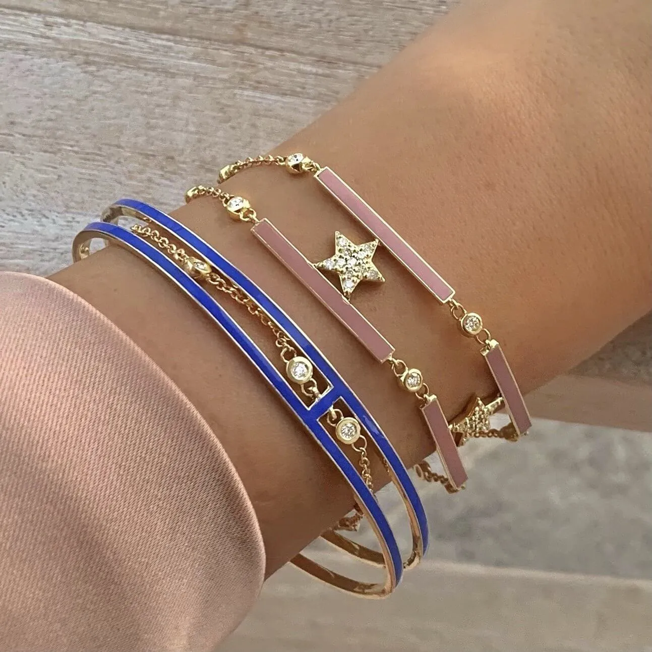 Pink Star Bracelet