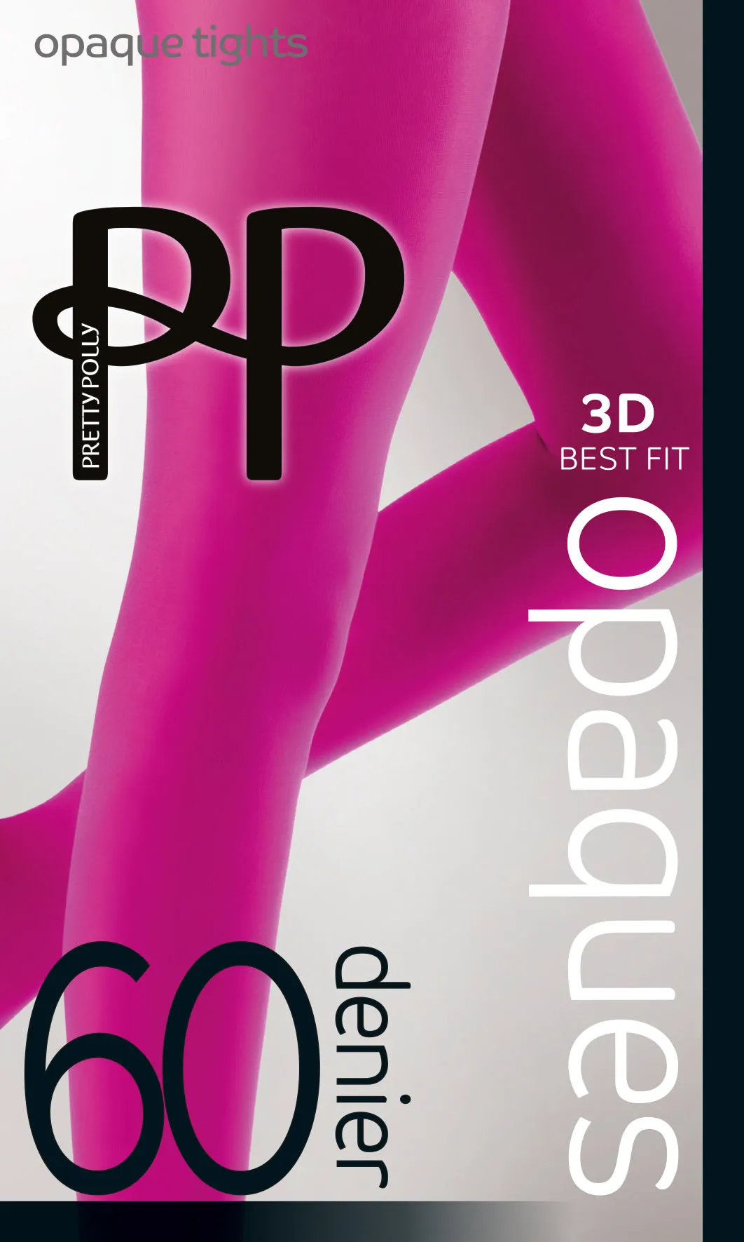 Pretty Polly 3D Colorful Opaque Tights 60 Denier - Vibrant Shades