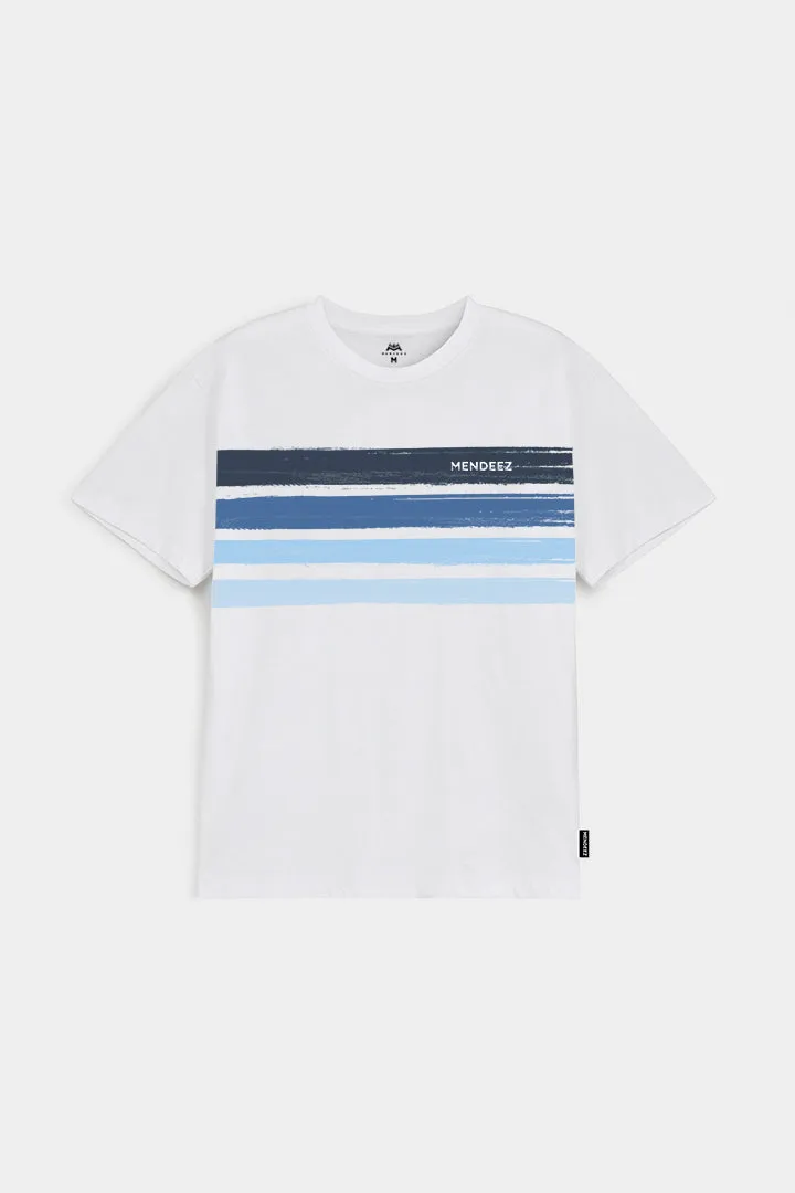 Printed Graphic Tee - White