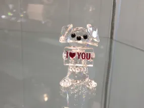 Puppy Gram Crystal Figurine