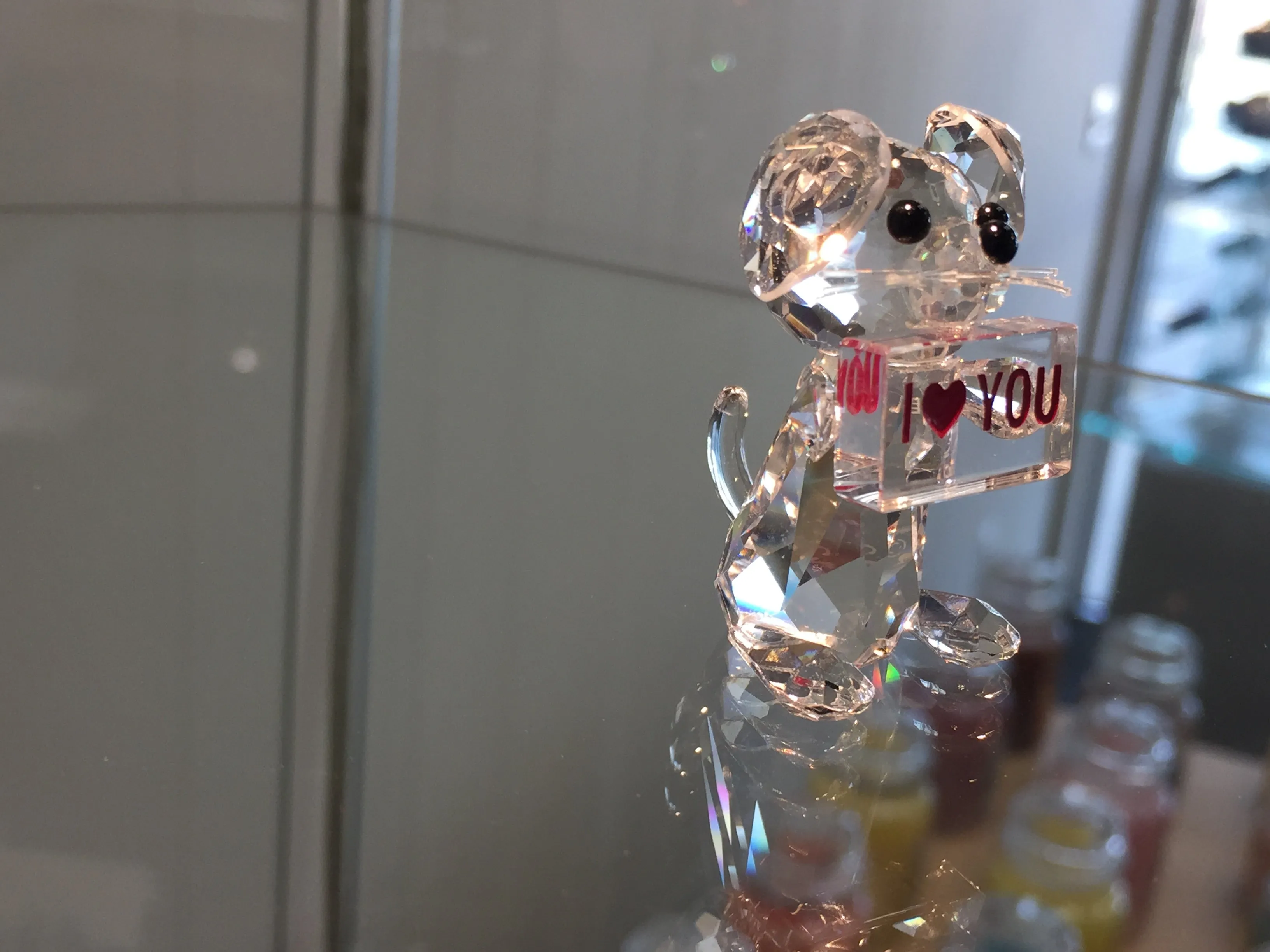 Puppy Gram Crystal Figurine