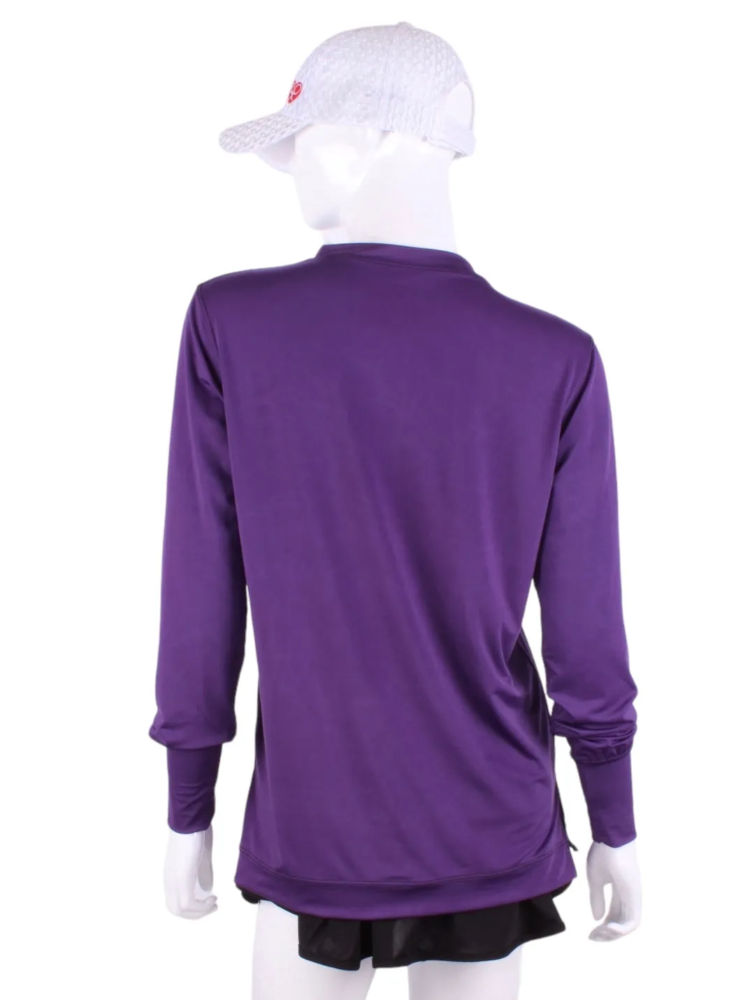 Purple Long Sleeve Very Vee Tee