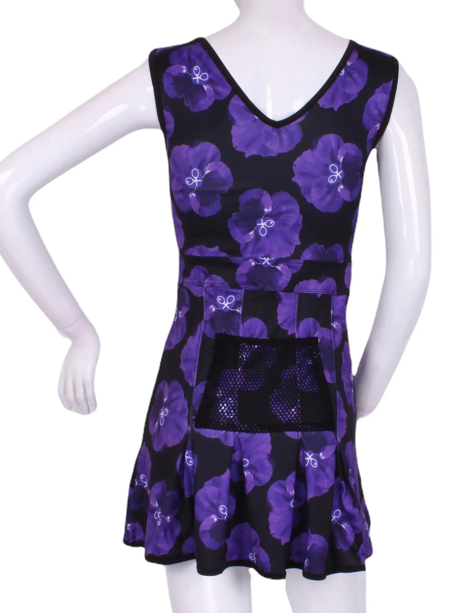 Purple Pansy Angelina Dress Court To Cocktail Tennis Dress