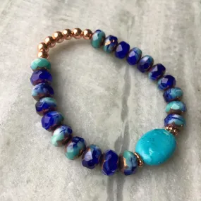 "Ocean Depth" Stretch Bracelet