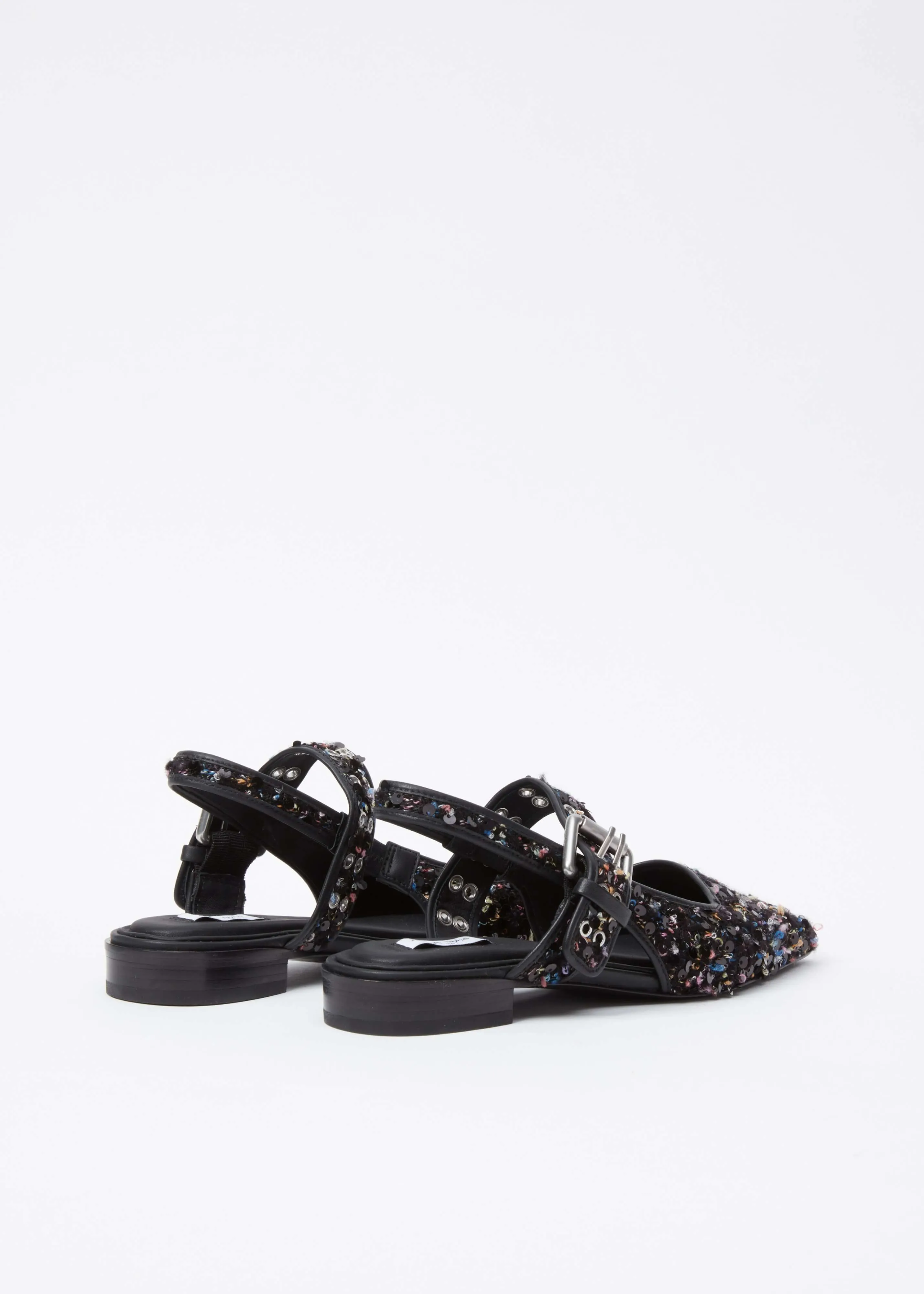 Rag & Bone - Astra Sequin slingback shoe Boucle