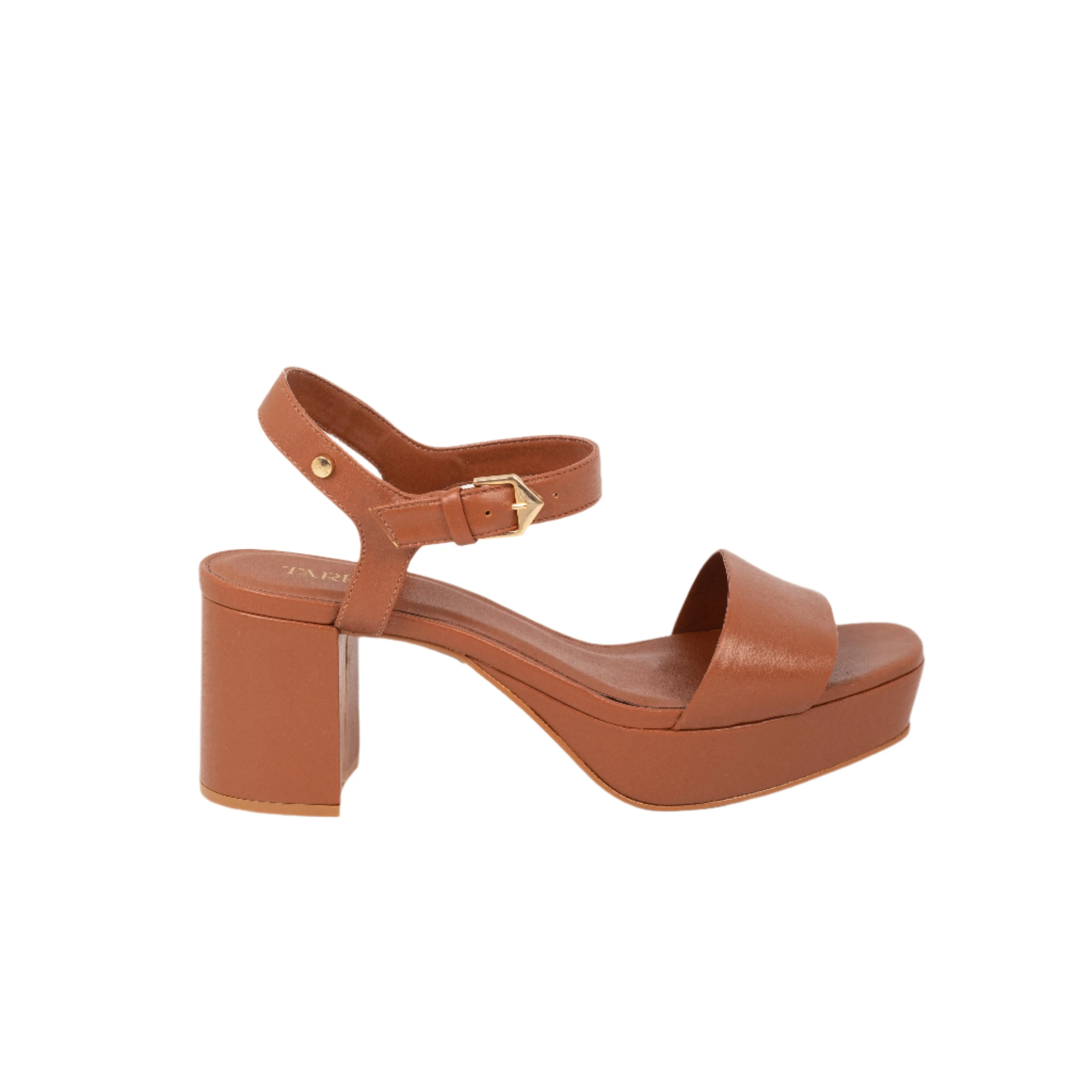 Renata Heel Sandals - Tan