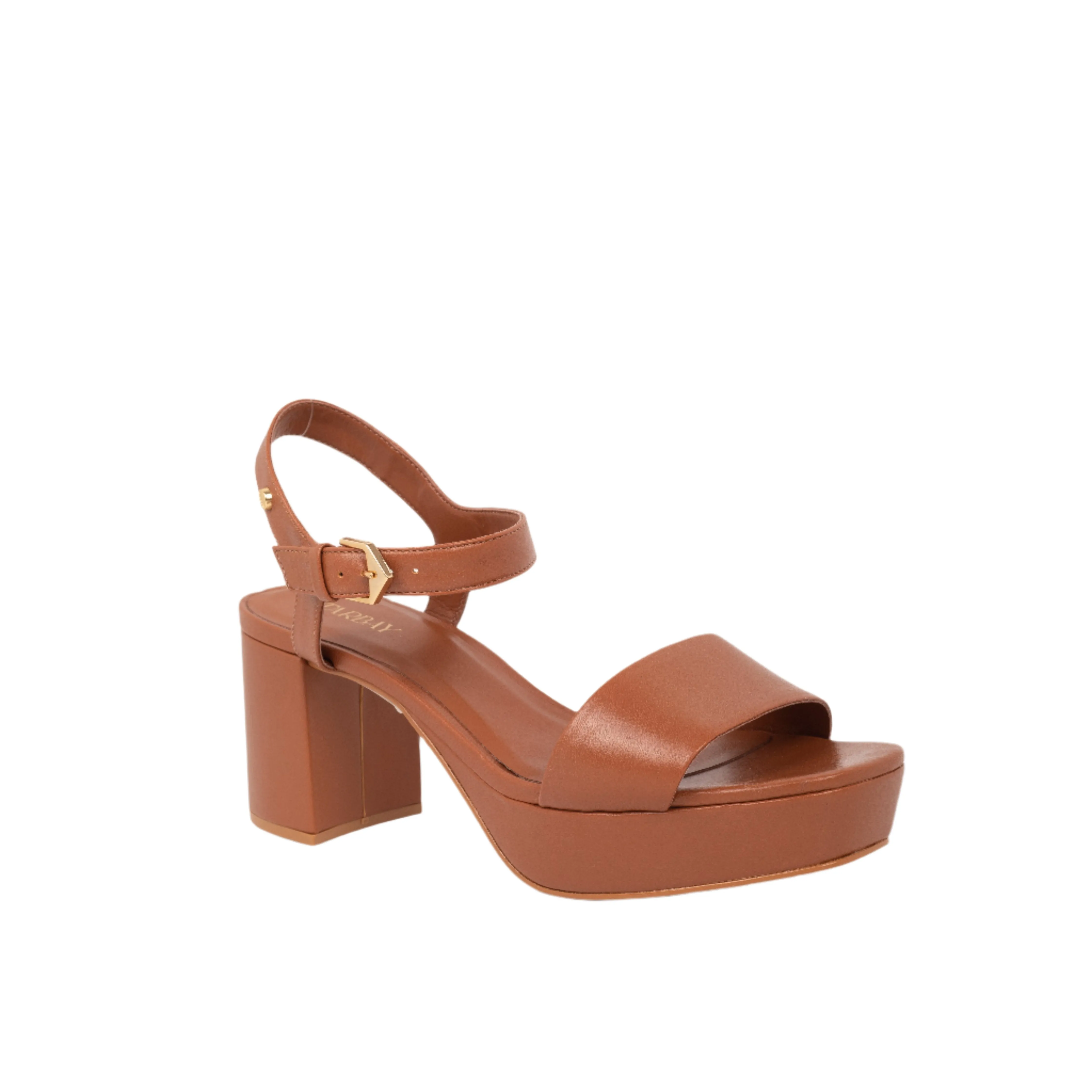 Renata Heel Sandals - Tan