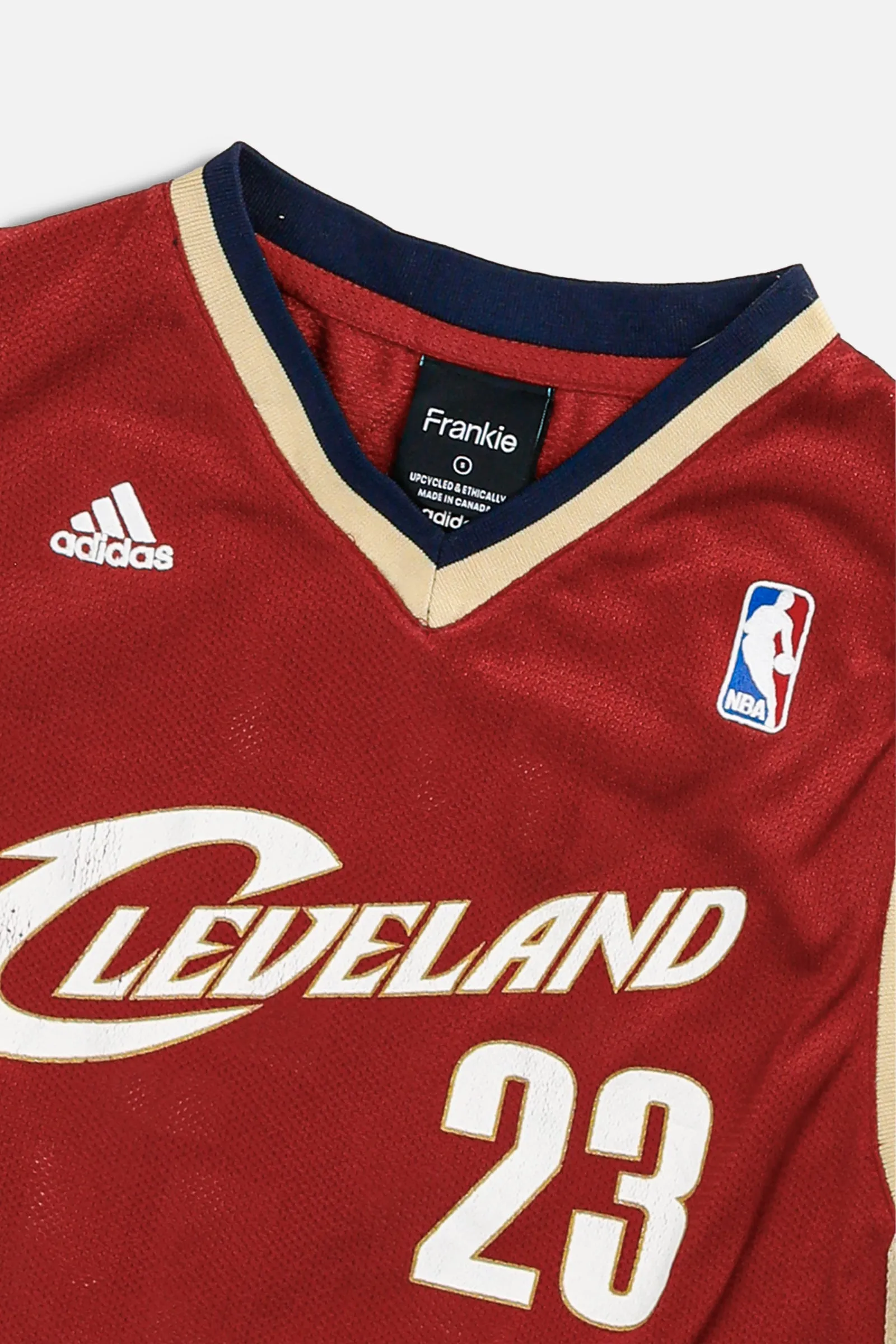 Rework Cleveland Cavaliers NBA Crop Jersey - S