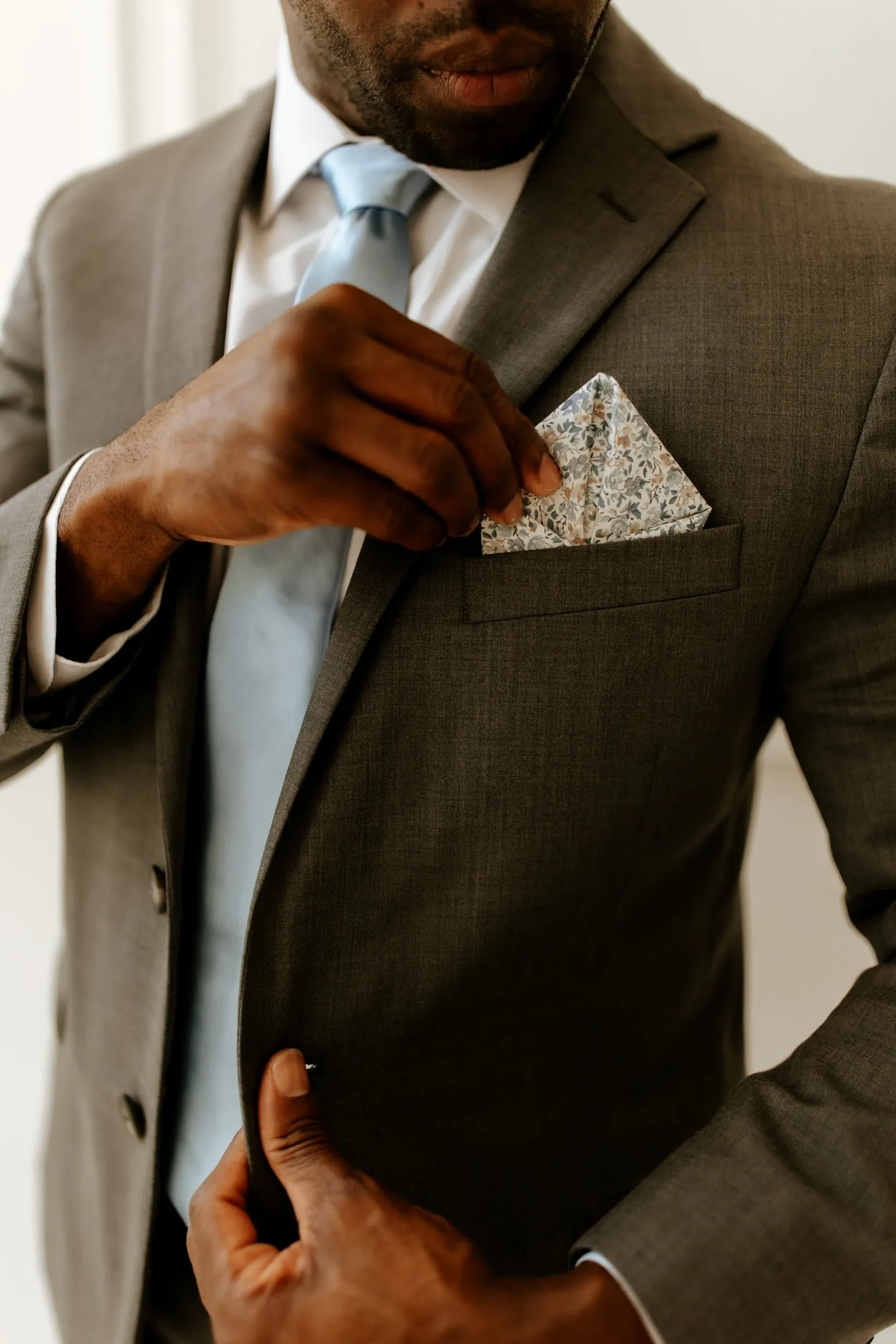 Sigmond Cotton Floral Pocket Square