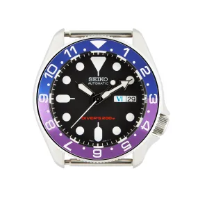 SKX007/SRPD Aluminium Bezel Insert: Dual Time Blue/Purple