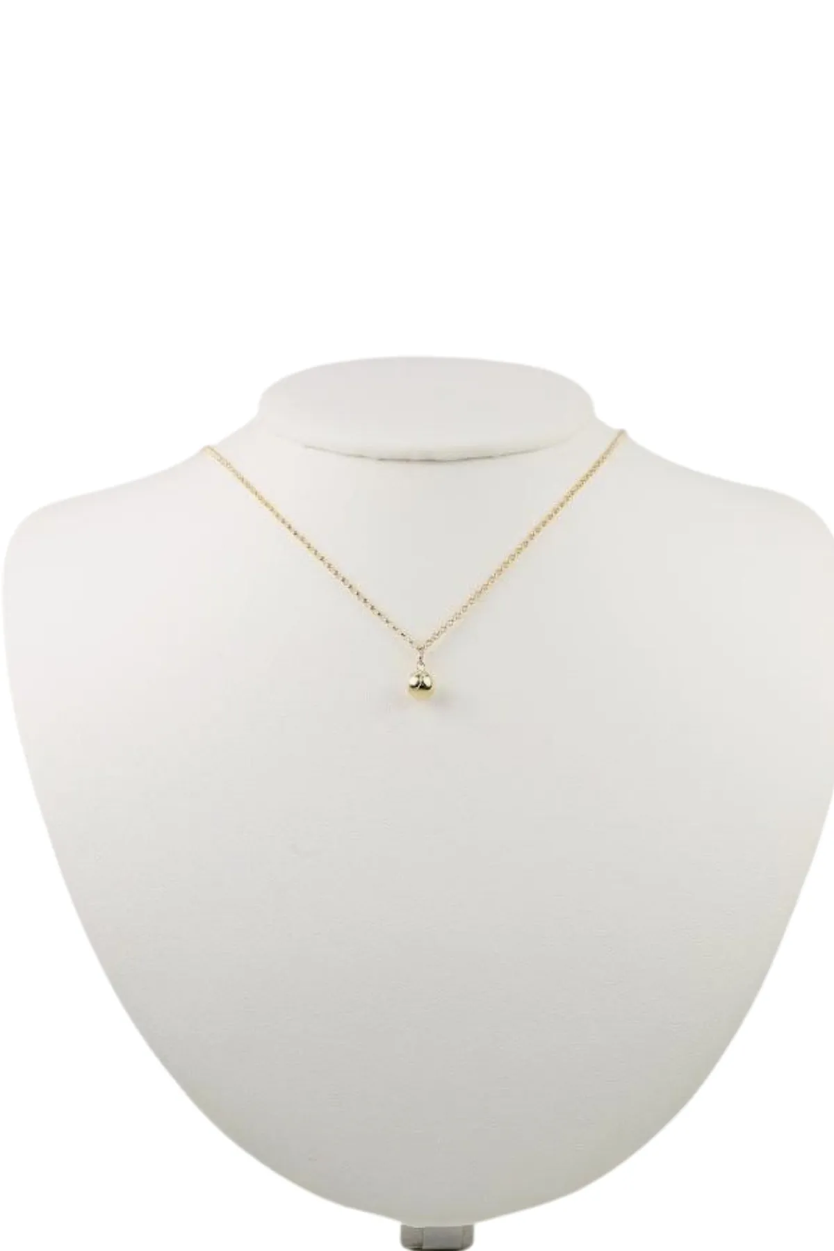 Solid Gold Ball Tennis Necklace