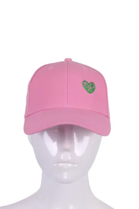 Spring Collection Trucker Hat with Pink Heart   Rackets Logo