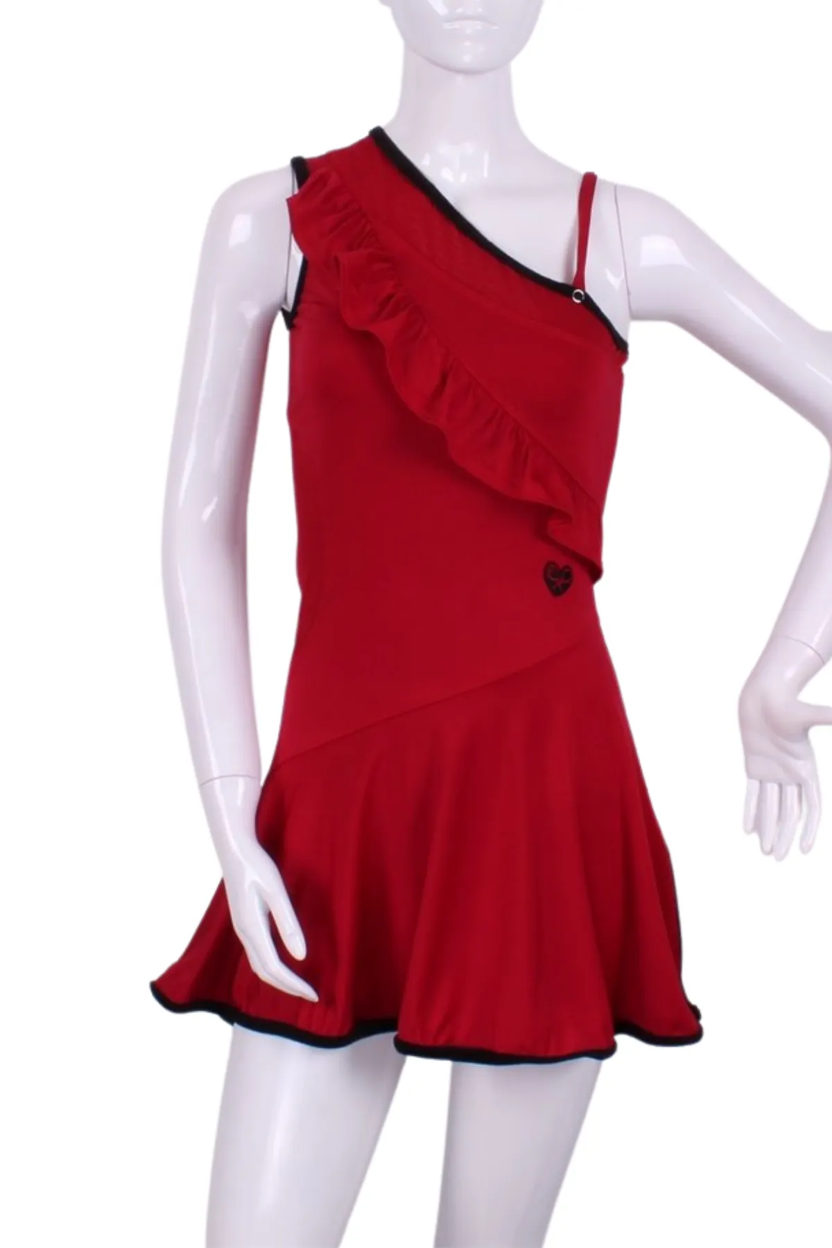 The Charmaine Court To Cocktails Tennis Dress in Red