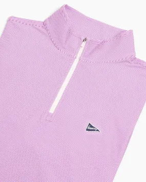 The Lavender Microstripe Quarter-Zip