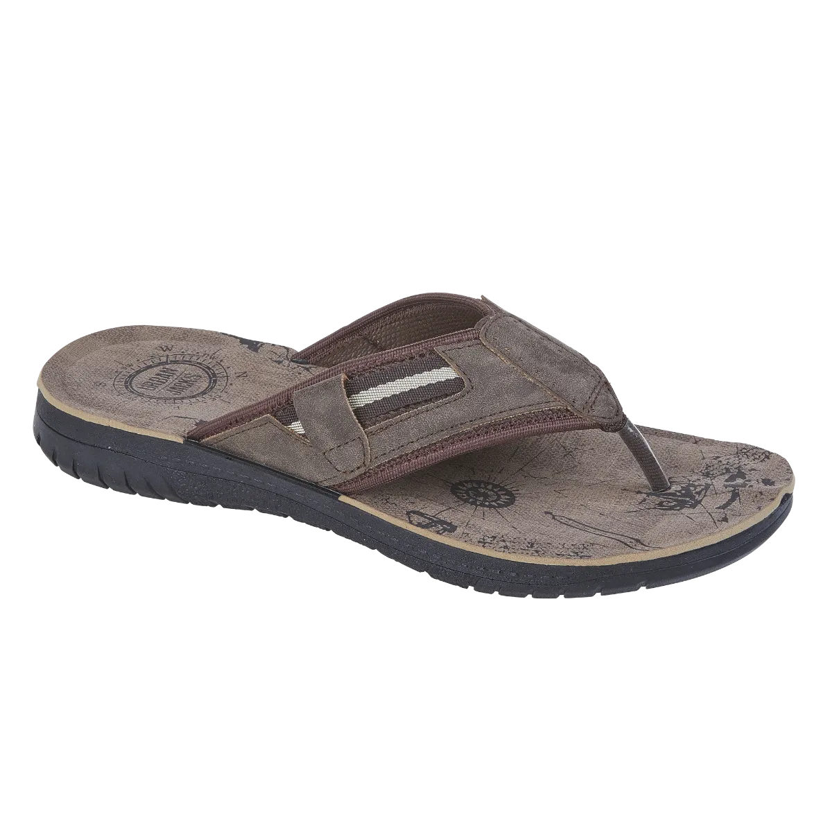 Urban Jacks Sunningdale Brown Mens Sandals