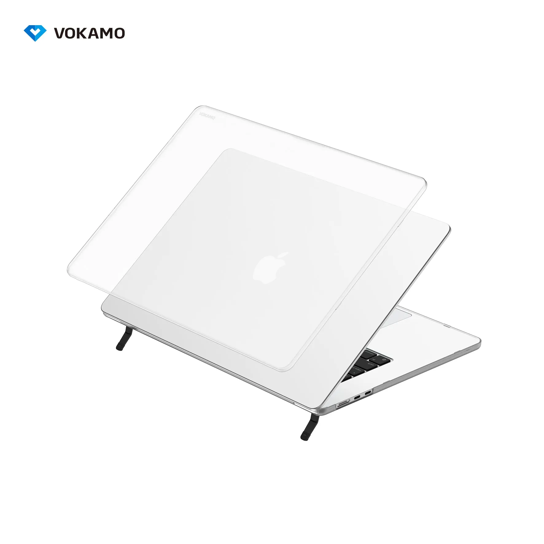 VOKAMO Frosted Hard PC Stand Shell Case Cover For Macbook Air 13 M2 15