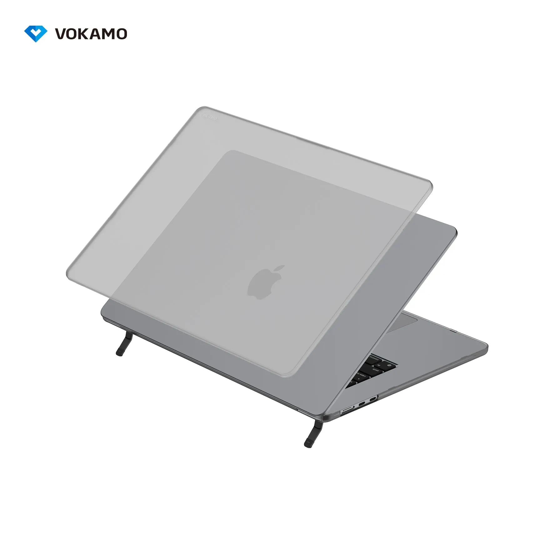 VOKAMO Frosted Hard PC Stand Shell Case Cover For Macbook Air 13 M2 15