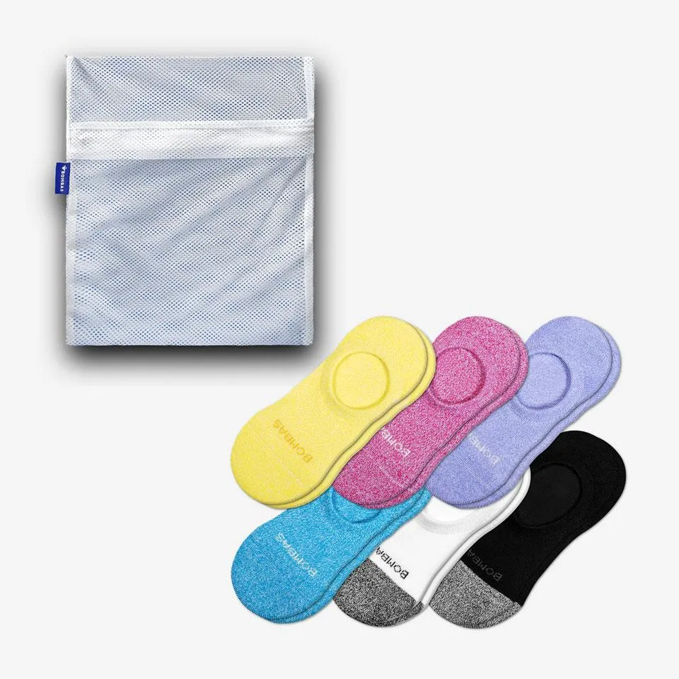 Women's Cushioned No Show Laundry Bag 6-Pack