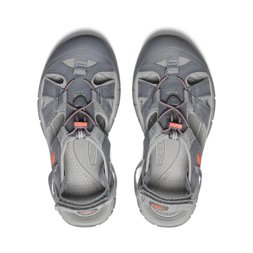 Women's Keen Ravine H2 Sandal Color: Steel Grey / Coral