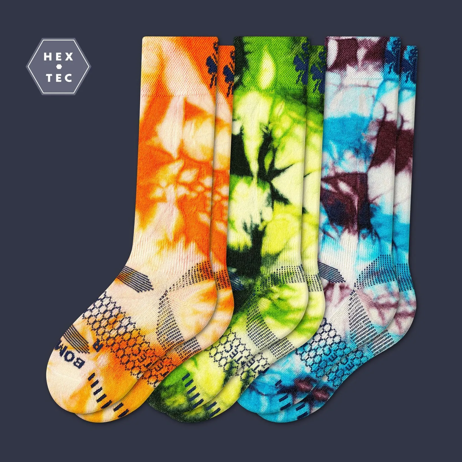 Youth Tie Dye Active Ski & Snowboard Sock 3-Pack