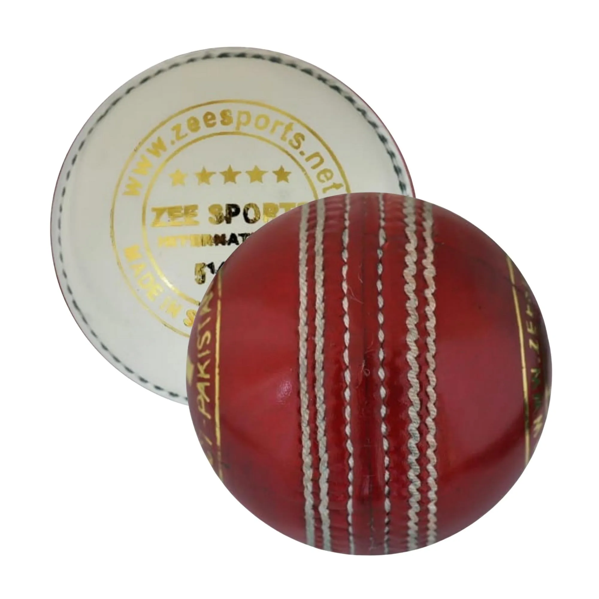 Zee Sports Cricket Balls Premier 5-Star Red or White