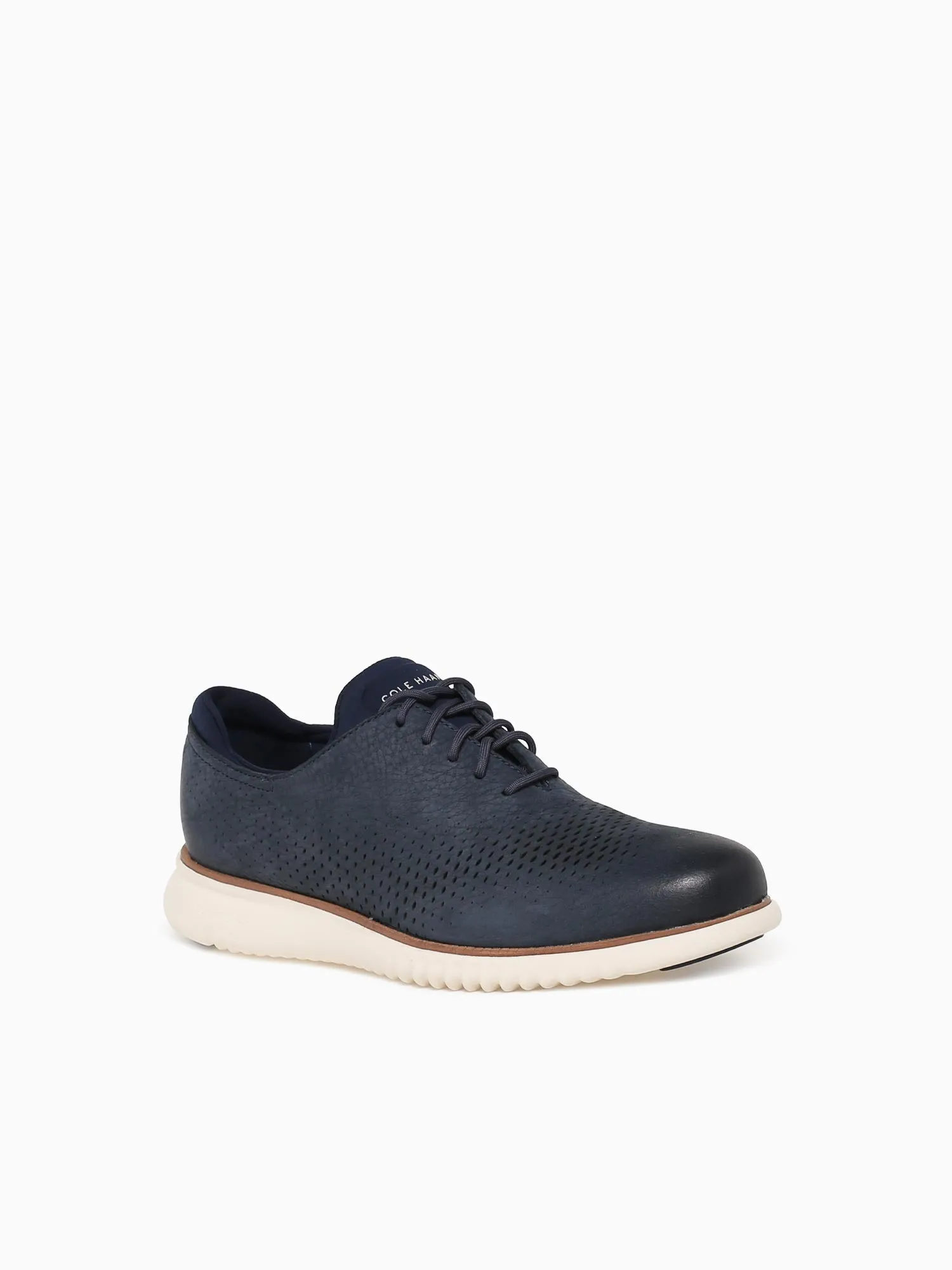 Zerogrand Laser Wing Tip Navy Ivory nbk